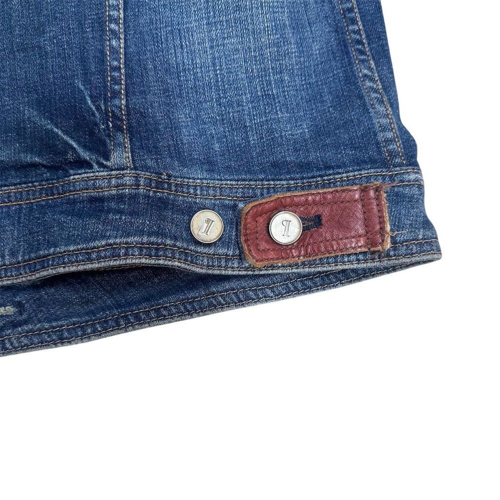 EUC Pilcro Women's Blue Denim Jean Jacket Size L Button-Front - Picture 5 of 8